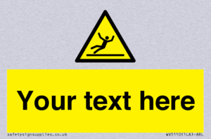 Custom Figure Slipping Sign